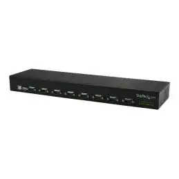 StarTech.com Hub série RS232 à 8 ports - Adaptateur USB vers 8x DB9 RS232 à montage en rack avec insta... (ICUSB23208FD)_1